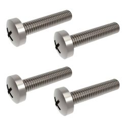 PT013 4 X M8 45MM MOUNTING SCREWS WITH WASHERS FOR VESA TV BRACKET 